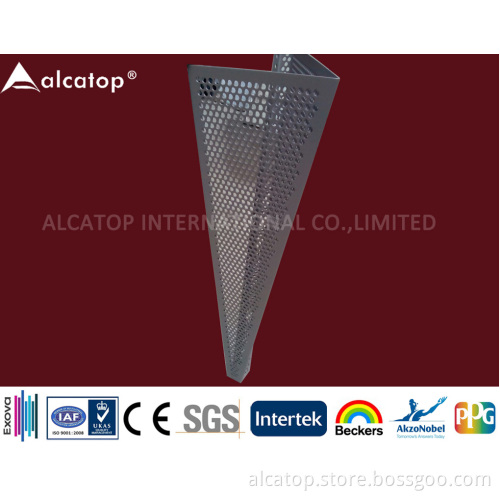 Triangular Aluminum Perforated Panel